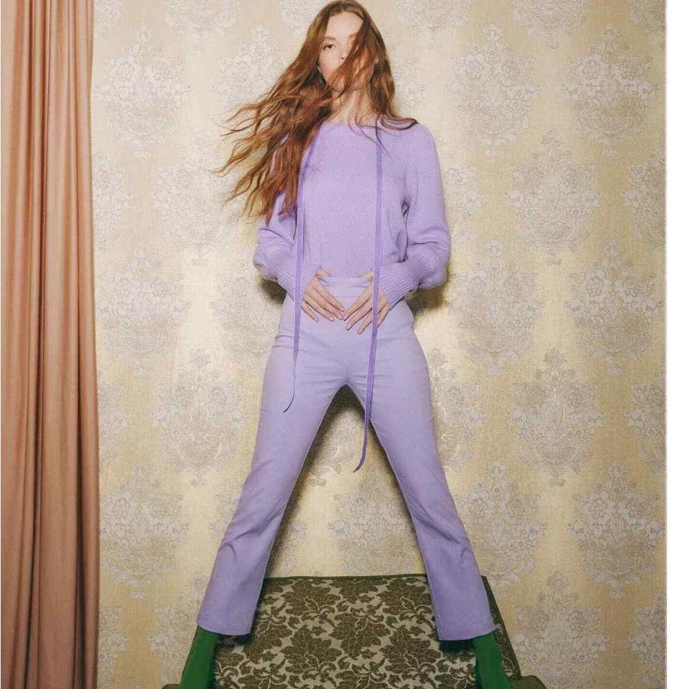 NWT Hill House The Claire Pant XXL Purple
